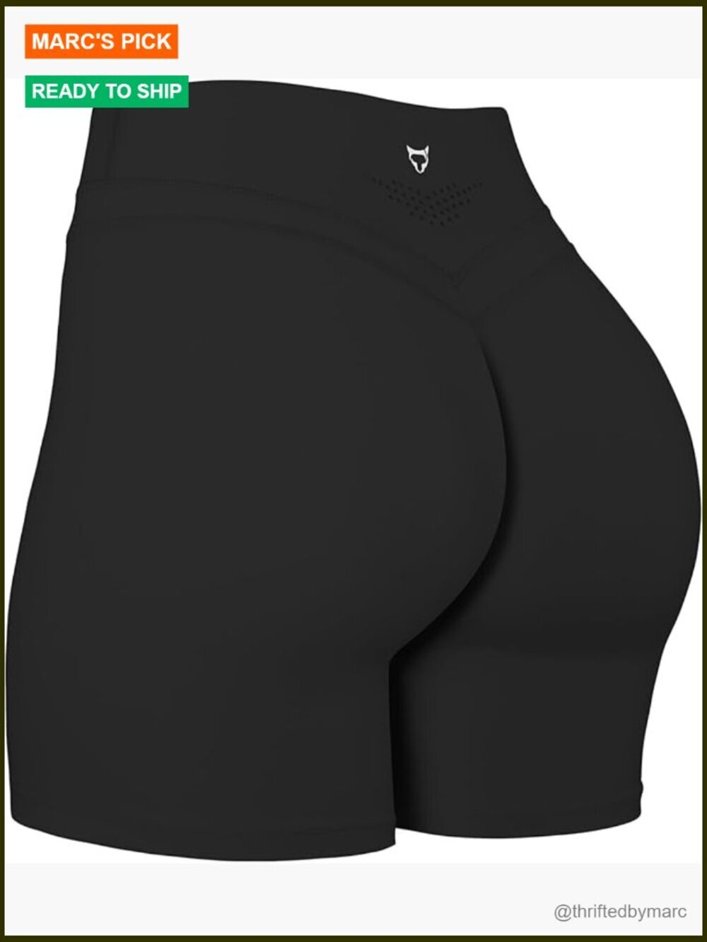 High Waist Biker Shorts Tummy Control Workout Curve Lifting Tights - Picture 1 of 7
